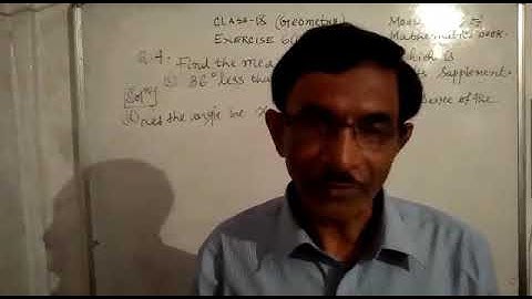 Sums on complementary and Supplementary angles. Class 9(GEOMETRY),Exercise 6a Question No. 4.