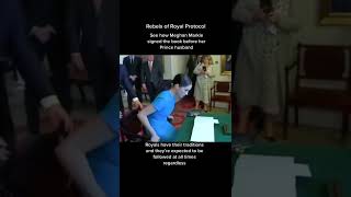 Prince Harry is such a gentleman as he signaled his wife to sign the book before him#shorts