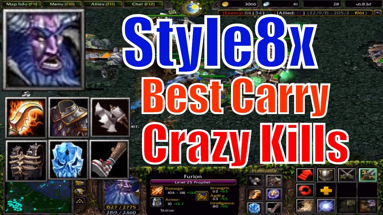 DotA 6.83d Furion Best CArry Crazy Kill - Style8x