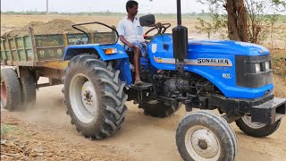 Sonalika Di RX 50 hp tractor with fully loaded trolley | Sonalika tractor power | #ComeForVillage