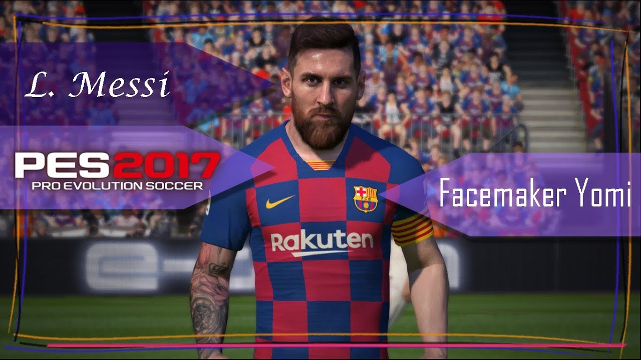Lionel Messi by Facemaker Yomi - PES 17 - YouTube
