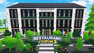 Restaurant Tycoon 3 ll FRENCH RESTAURANT (Exterior Tutorial) ll Roblox