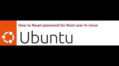 How to Reset/Change Password for root user in Linux.