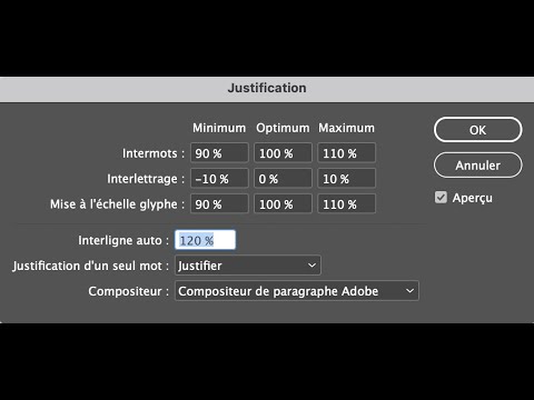 Vidéo: Comment modifier l'espacement dans InDesign ?