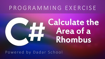C# Program to Calculate the Area of a Rhombus | Programming Exercise