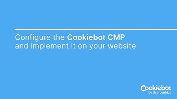 Cookiebot CMP implementation video