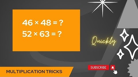 Multiplication Tricks - Multiplying numbers above and below 50 quickly