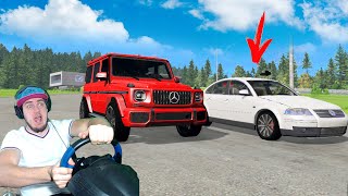 картинка: БАТИН ПАССАТ РВЕТ ГЕЛИК НА ГОНКАХ - BeamNG Drive