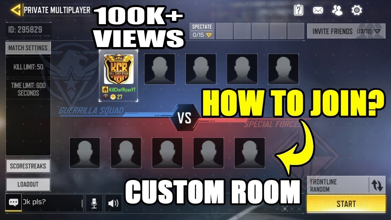 HOW TO JOIN CALL OF DUTY MOBILE PRIVATE (CUSTOM) ROOMS | COD MOBILE PRIVATE  ROOM - 