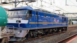 EF210形直流電気機関車牽引貨物列車。(5)