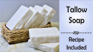 How to make cold process Tallow Soap - Boerseep - with recipe