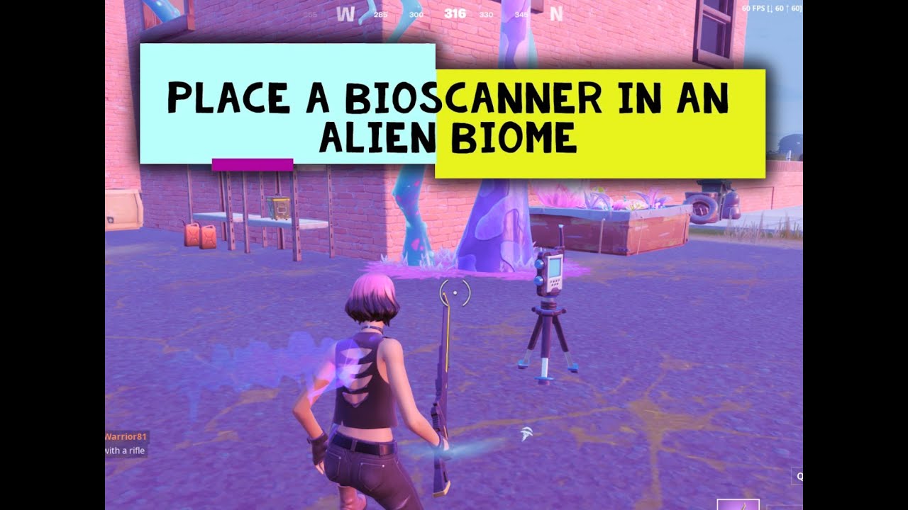 Place a Bioscanner in an Alien Biome Location - Fortnite
