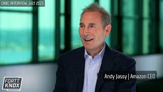 July 2023, Amazon CEO Andy Jassy speaks with CNBC's Jon Fortt