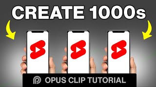 1,000 Monetizable YouTube Shorts IN 8 MINUTES!! (Opus Clip AI Tutorial) by Greg Preece 618 views 5 months ago 7 minutes, 41 seconds