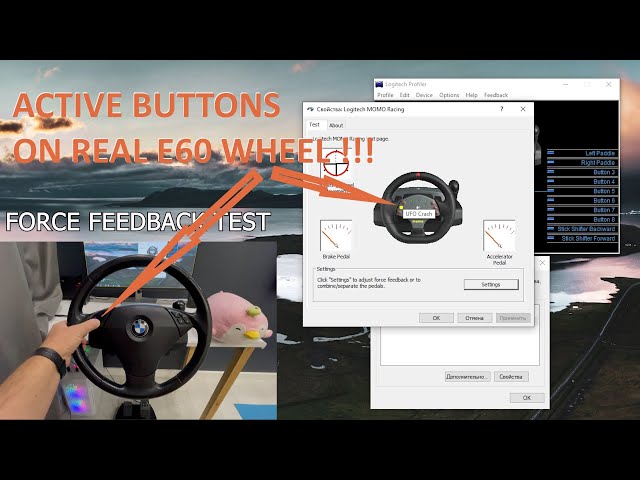 What Can You Do With Logitech Momo in 2022 | 900 Degree | BMW E60 Wheel with Active Buttons - YouTube
