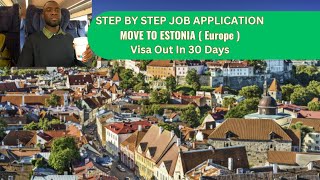 Step by Step Job Application Process In Estonia #workinestonia