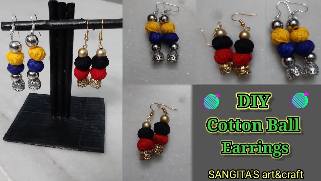Buy Handmade Cotton Balls With Kori Necklace With Earrings Online in India  - Etsy