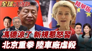 馮德萊恩綠色新規上路鎖定中國?陸痛批歐盟單邊主義!北京重拳出擊乳製品!中電動車虐殺歐洲車廠! 20260102【#全球大爆卦】精華版5 @全球大視野Global_Vision