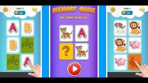 Picture Match, Memory Games for Kids - Brain Game