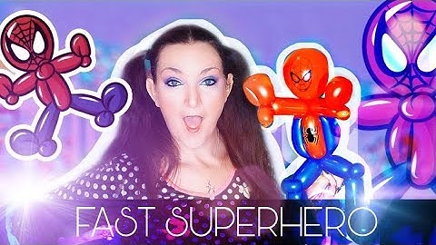 Easy SUPERHERO SPIDER GUY Balloon Animal Tutorial - Learn Balloon Animals with Holly!
