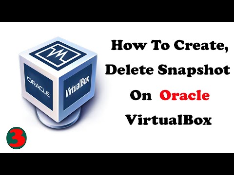 How to Create, Delete Snapshot on Oracle VirtualBox