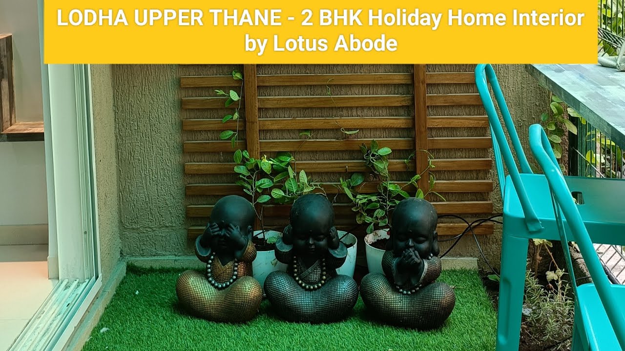 LODHA UPPER THANE 2 BHK Interior work Holiday Home by LOTUS ABODE