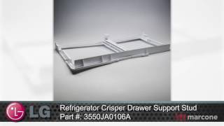 LG Refrigerator Crisper Drawer Support Stud Part #: 3550JA0106A LG Refrigerator Crisper Drawer Support Stud Part #: 3550JA0106A