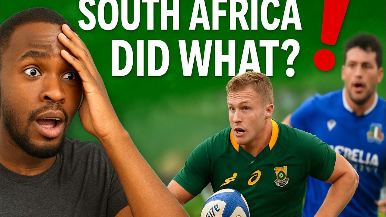 Nigerians & South Africans GO WILD Reacting to Springboks Destroying Italy!