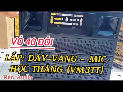 Video Vỏ thùng loa kéo 4 tấc đôi lắp Main 3 thớt/Tiên Tiến... - youtube