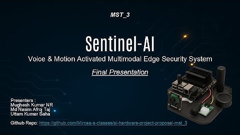 Sentinel-AI: A Voice- and Vision-Based Multimodal Edge Security System on Jetson Nanounknown