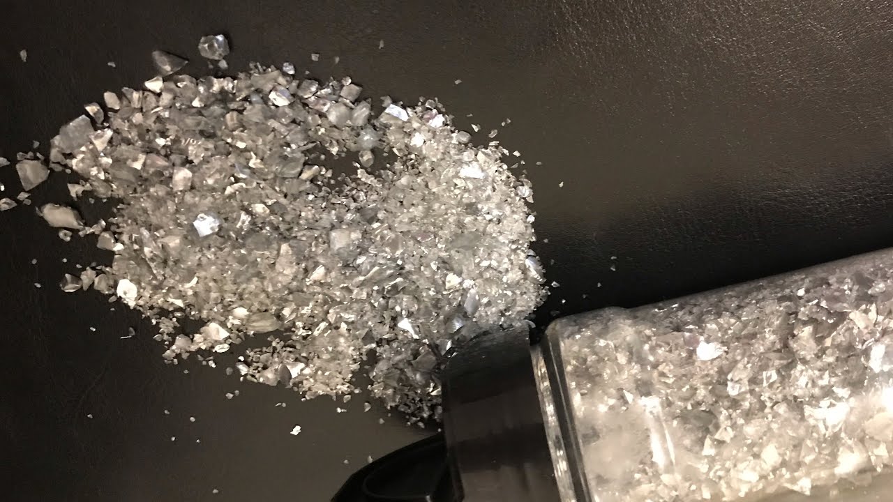 DIY Crushed glitter glass easy fast technique 