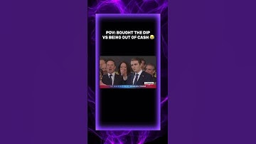 POV: Bought the dip vs being out of cash 😂