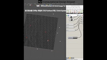 #ComputationalDesignLectureSnippet 174Basic Grid Data Structure for DesignPython구현  Map data to t