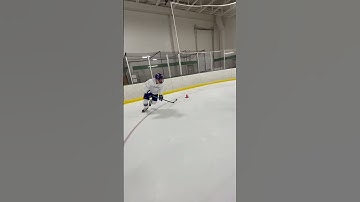 Ice hockey shooting drill