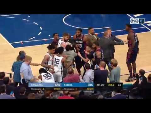 Grizzlies vs Knicks Brawl After Late Jae Crowder 3-point Attempt