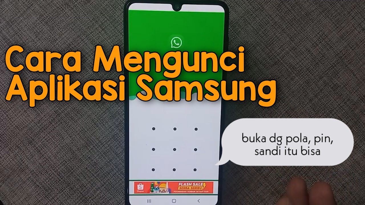Cara Mengunci Aplikasi dengan Pola di HP Samsung Galaxy M32 M21 A03S ...