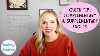 Complementary and Supplementary Angles