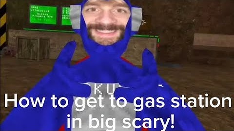 Big scary tutorial! (How to get out of the map and get the gas station hat) #homepage #bigscary 