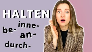 Halten und Präfixe 🔥| Learn German Fast