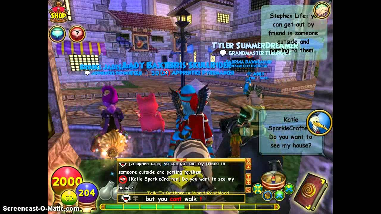 wizard101- behind the robe shop glitch