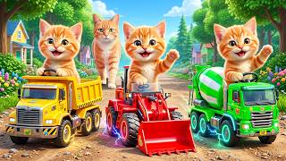 Mama Cat Trims Fur on the Farm and Makes Tiger Hat For Kittens At Home🐾🎩🐯