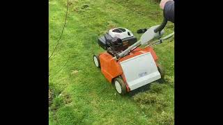 Scarifying the Lawn with the RL 540 from Stihl
