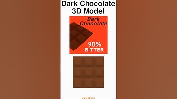 Dark Chocolate 3D Model #shorts