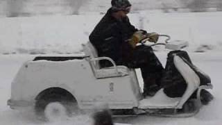 1971 Harley Davidson Golf Cart, in the snow!