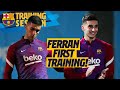 FERRAN TORRES MEETS HIS NEW BARÇA TEAM MATES IN TRAINING 🔴🔵