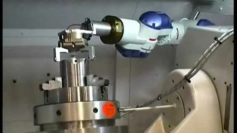 Motoman SIA20 robot machine tending