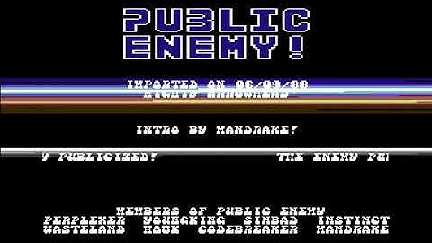 Public Enemy (PE) Intro 2 ! Commodore 64 (C64)