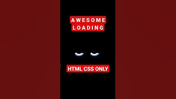 Awesome Loading Animation HTML CSS ONLY #mengareit #shorts #htmlcss