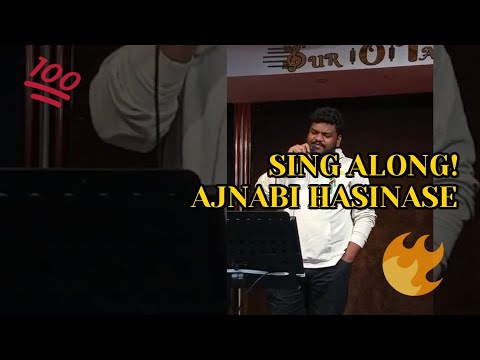 Karaoke 🎤 studio ak ajnabi hasinase song 🎵 🎶 by sudo singe song 🎵 by subscribe &like