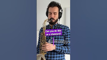 Can you do this on a standard? #jazz #saxophone
